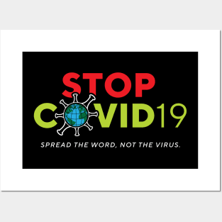 Stop the spread of COVID19 Posters and Art